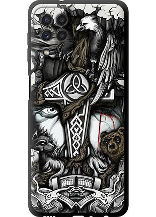 Чехол tpu на телефон samsung galaxy m32 m325f тату викинг "4098b-2558-58250"