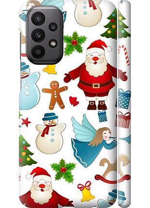 Чехол 3d пластиковый матовый на телефон samsung galaxy a23 a235f новогодний 1 "4614m-2587-58250"
