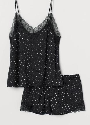 Піжама майка на тонких брителях і шорти