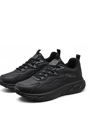 40р *41 г. весенние кроссовки мужские черные непромокаемые