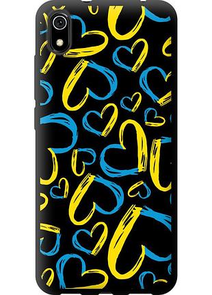 Чехол tpu патриотический на телефон xiaomi redmi 7a сердца ua "5292b-1716-58250"