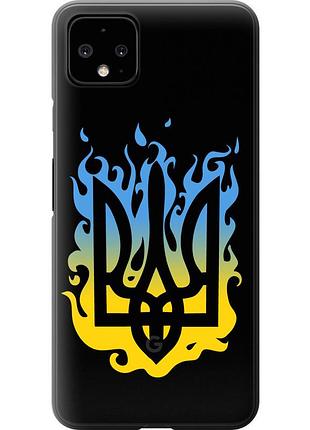 Чехол силиконовый патриотический на телефон google pixel 4 xl герб v1 "5258u-1754-58250"