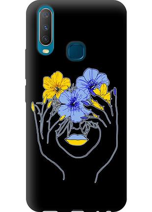 Чохол tpu патріотичний на телефон vivo y17 дівчина v4 "5276b-1447-58250"