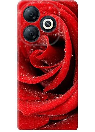 Чохол силіконовий на телефон infinix smart 8 червона троянда "529u-3431-58250"