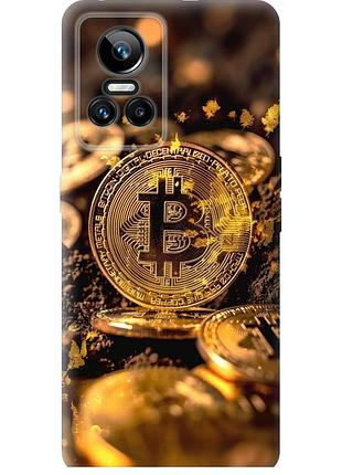 Чехол силиконовый на телефон realme gt neo3 золотая лихорадка биткойна "6089u-2590-58250"