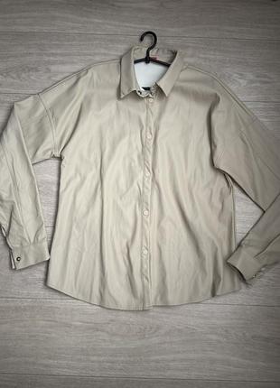 Сорочка з еко шкіри