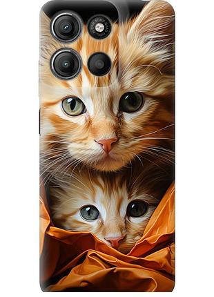 Чохол силіконовий на телефон motorola moto g15 power котики 2 "5664u-4044-58250"