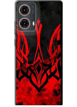 Чохол tpu патріотичний на телефон motorola moto g85 5g герб україни "5312b-3780-58250"