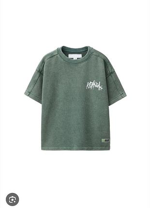 Венная футболка с граффити. футболка 100% cotton с надписью