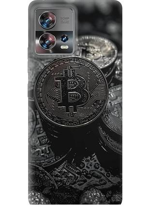 Чехол силиконовый на телефон motorola edge 30 fusion 5g black bitcoin "6090u-3198-58250"
