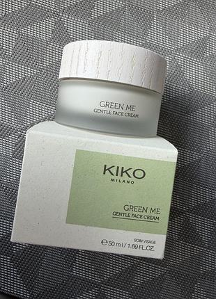 Зволожуючий органічний крем для обличчя kiko milano green me gentle face