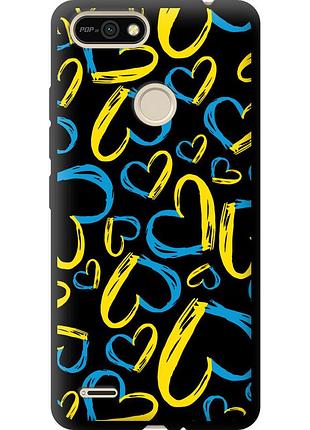 Чехол tpu патриотический на телефон tecno pop 2f b1f сердца ua "5292b-2391-58250"