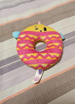 Плюшевый пончик pikmi pops moose scented winking doughnut, желто-розовый брелок игрушка