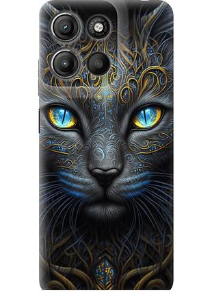 Чохол силіконовий на телефон motorola moto g15 power кішка "5548u-4044-58250"