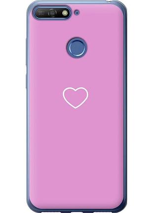Чехол 2d пластиковый на телефон huawei honor 7a pro сердце 2 "4863t-1440-58250"