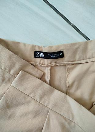 Бежевые брюки zara 6