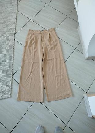 Бежевые брюки zara 2
