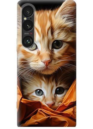 Чехол силиконовый на телефон sony xperia 1 vi котики 2 "5664u-3975-58250"