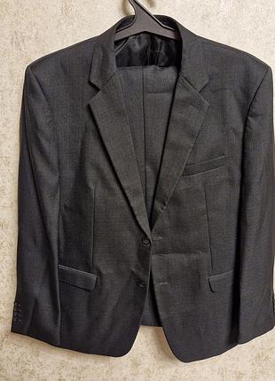 Мужской классический костюм двойка (пиджак и штаны) - размер 60-62