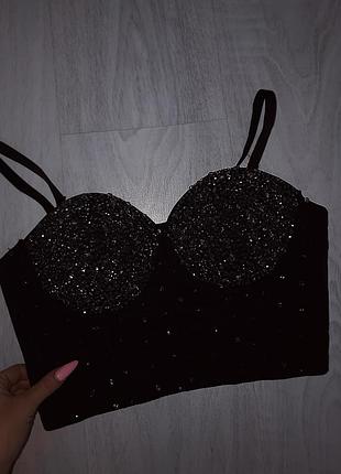 Роскошный пуш ап камни стразы корсет