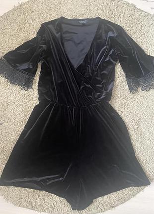 Ромпер оксамит topshop