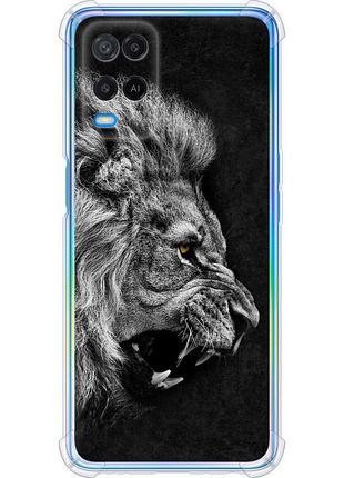 Чохол силіконовий протиударний с посиленими кутами на телефон oppo a54 лев "1080sp-2306-58250"