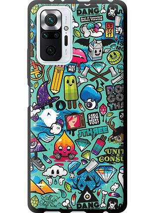 Чехол tpu на телефон xiaomi redmi note 10 pro стикер бомбинг 1 "693b-2297-58250"