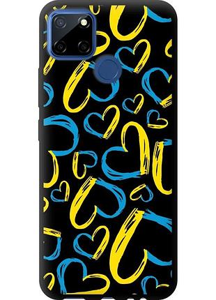 Чехол tpu патриотический на телефон realme c12 сердца ua "5292b-2240-58250"