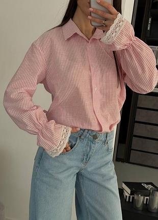 Женская рубашка с корсетной спинкой