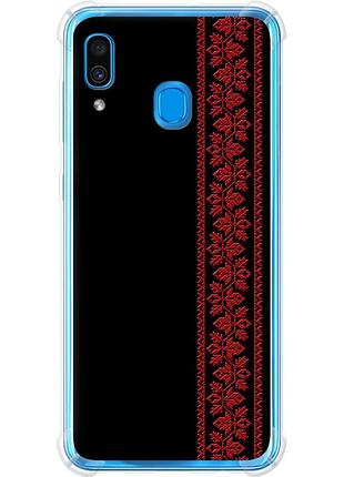 Чехол силикон с усиленными углами на телефон samsung galaxy a30 2019 a305f вышиванка 53 "2041sp-1670-58250"