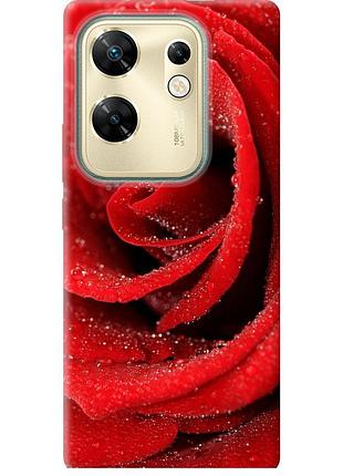 Чехол силиконовый на телефон infinix zero 30 4g красная роза "529u-3413-58250"