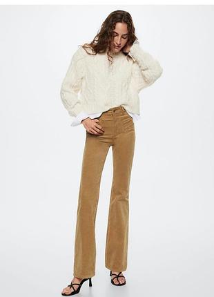 Брюки кльош, вельвет