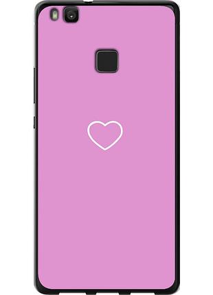 Чехол 2d пластиковый на телефон huawei p9 lite сердце 2 "4863t-298-58250"
