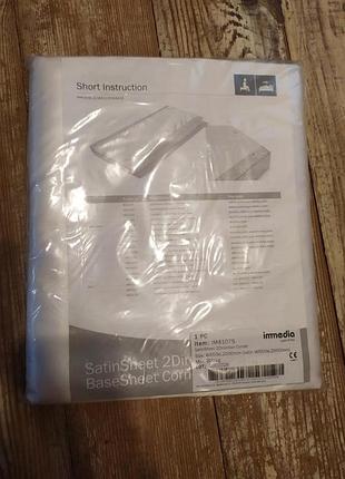 Скользящая простыня immedia satinsheet 2direction corner 850х2000(satin 650x2000)
