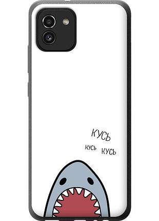 Чехол tpu на телефон samsung galaxy a03 a035f акула "4870b-2499-58250"