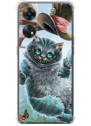 Чехол силикон с усиленными углами на телефон oppo reno8 t чеширский кот 2 "3993sp-2969-58250"