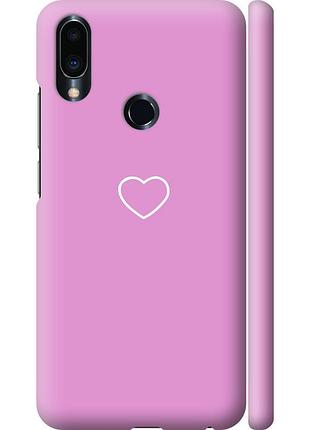 Чохол 3d пластиковий матовий на телефон meizu note 9 серце 2 "4863m-1689-58250"