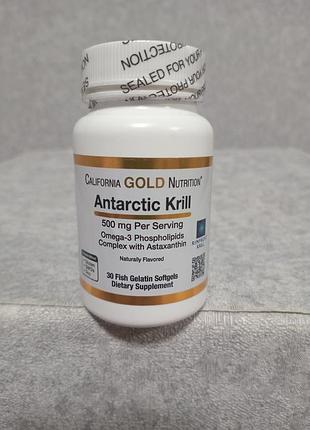 Жир антарктического крыла, комплекс фосфолипидов омега 3 с эпк, джиг и астаксантином, с натуральным вкусом клубники и лимона