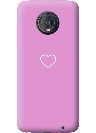 Чохол силіконовий на телефон motorola moto g6 plus серце 2 "4863u-976-58250"