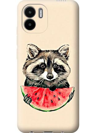 Чехол силиконовый на телефон xiaomi redmi a1 енотик с арбузом "4605u-2768-58250"