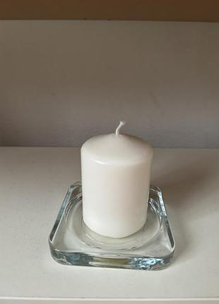 Свічник скляний ікеа