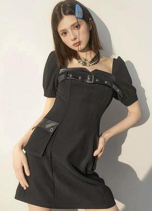 🖤 ефектна чорна сукня  coquette gothic girl