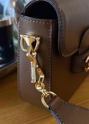 Сумка gucci brown шкіра 3