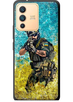 Чохол tpu патріотичний на телефон vivo v23 воїн зсу "5311b-2642-58250"