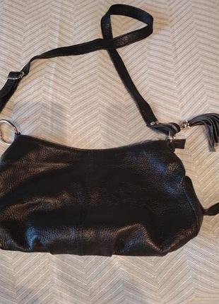 Сумка вместительная натур кожа