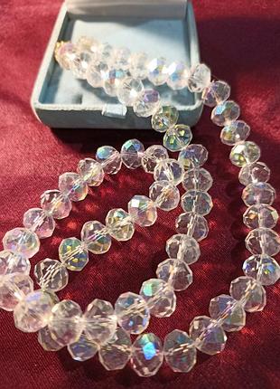 Бусы чешское стекло.