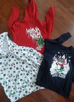 Пакет кофточек с рождественским рисунком