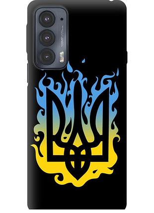 Чохол tpu патріотичний на телефон motorola edge 20 герб v1 "5258b-2497-58250"