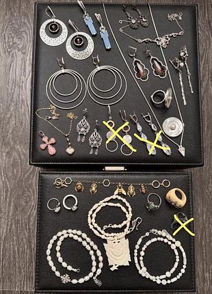 Сережки, браслет, колье,  чокер, срібло, перламутр, онікс, бірюза, серебро 925 проба, украшения, янтарь