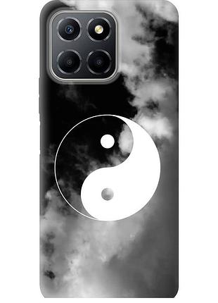 Чехол силиконовый на телефон huawei honor x8 5g инь и янь "4389u-4149-58250"